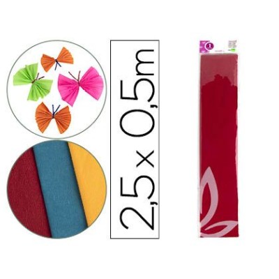 PAPEL CREPE 0,50x2,5MT VERMELHO