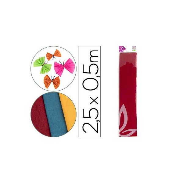 PAPEL CREPE 0,50x2,5MT VERMELHO
