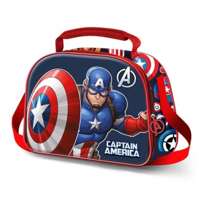 LANCHEIRA TERMICA MARVEL CAPITAO AMERICA PATRIOT 3D