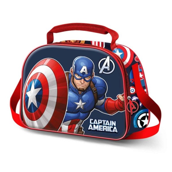LANCHEIRA TERMICA MARVEL CAPITAO AMERICA PATRIOT 3D