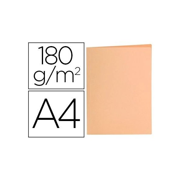 PASTA CLASSIFICADOR LP EM CARTOLINA DE 180gr  A4 LARANJA PASTEL