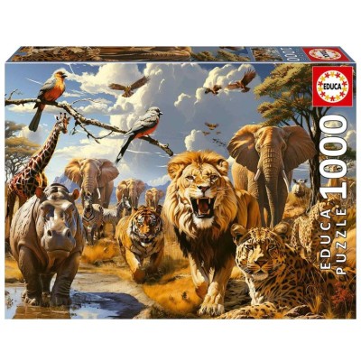 PUZZLE EDUCA 1000 PECAS ANIMAIS SELVAGENS