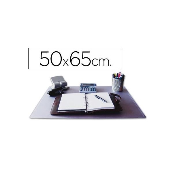 BASE DE SECRETARIA QC ANTIDESLIZANTE 50x65cm TRANSPARENTE