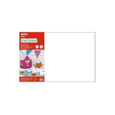 PLACA GOMA EVA APLI 40x60CM BRANCO