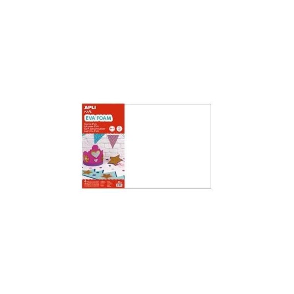 PLACA GOMA EVA APLI 40x60CM BRANCO