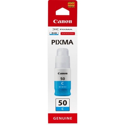TINTEIRO ECOTANK CANON GI50C 70ML CYAN 7.7K ORIGINAL