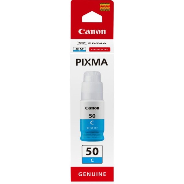 TINTEIRO ECOTANK CANON GI50C 70ML CYAN 7.7K ORIGINAL