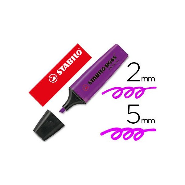 MARCADOR FLUORESCENTE STABILO BOSS 70/55 VIOLETA / ROXO