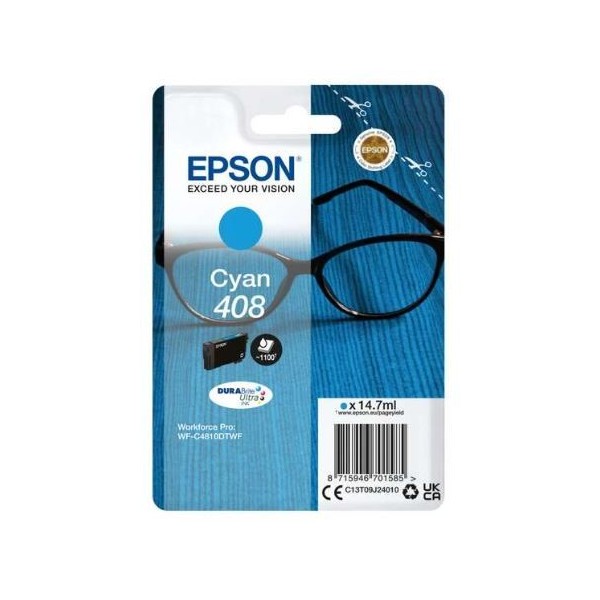 TINTEIRO EPSON 408 CYAN ORIGINAL 1.1K