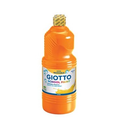 GUACHE LIQUIDO GIOTTO ESCOLAR (LAVAVEL) 1LT LARANJA
