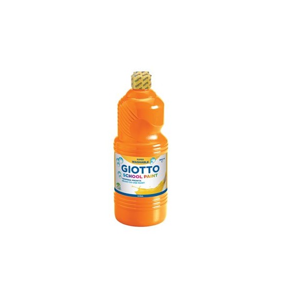 GUACHE LIQUIDO GIOTTO ESCOLAR (LAVAVEL) 1LT LARANJA