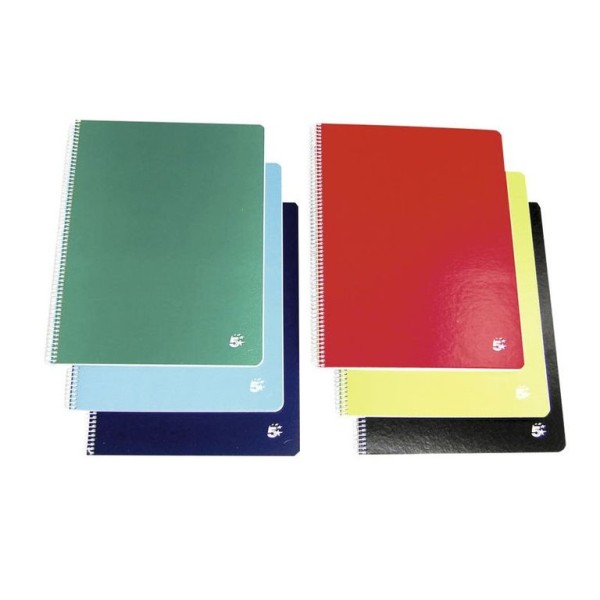 CADERNO ESPIRAL CAPA SEMI DURA  A5 60gr. 80FLS QUADRICULADO