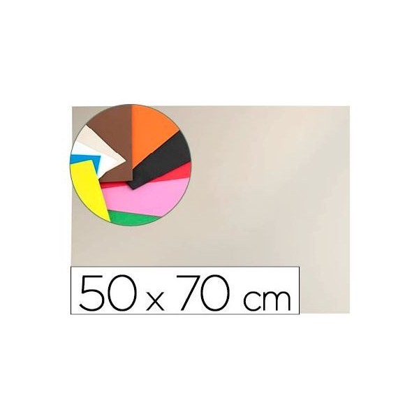 PLACA GOMA EVA 50x70CM COR BEGE