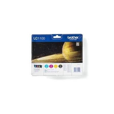 KIT 4 x TINTEIROS BROTHER LC1100 (BK/C/M/Y) ORIGINAL