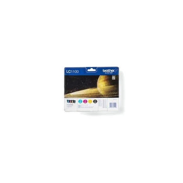 KIT 4 x TINTEIROS BROTHER LC1100 (BK/C/M/Y) ORIGINAL