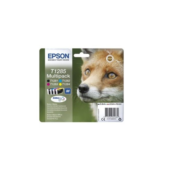 KIT TINTEIROS EPSON T1285 (BK/C/M/Y) ORIGINAL