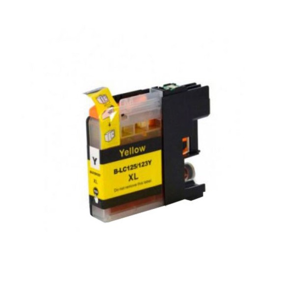 TINTEIRO COMPATIVEL C/ BROTHER LC125 AMARELO