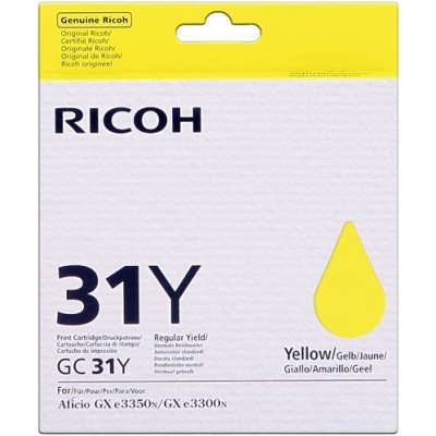 TINTA GEL RICOH TYPE GC-31 AMARELO 1K ORIGINAL