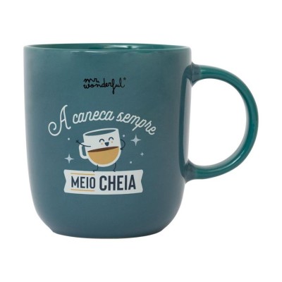 CANECA MR WONDERFUL 370ML - A CANECA, SEMPRE MEIO CHEIA 
