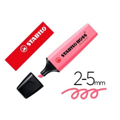 MARCADOR FLUORESCENTE STABILO BOSS 70/158 PASTEL FUCSIA GELADO