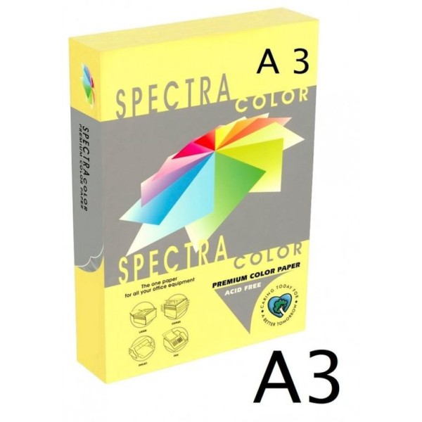 RESMA PAPEL FOTOCOPIA SPECTRA A3 80GR. AMARELO