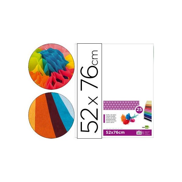 PAPEL SEDA 51x76cm 25 FOLHAS BRANCO