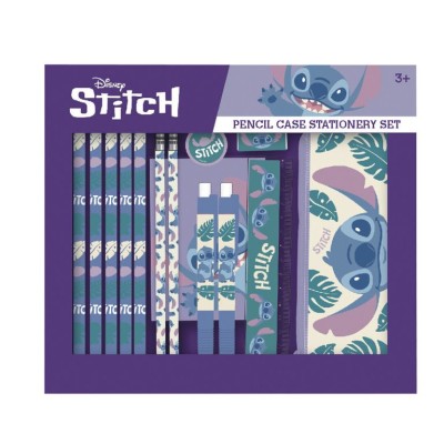 BLISTER C/ CONJUNTO ESCOLAR 14 PEÇAS DISNEY STITCH