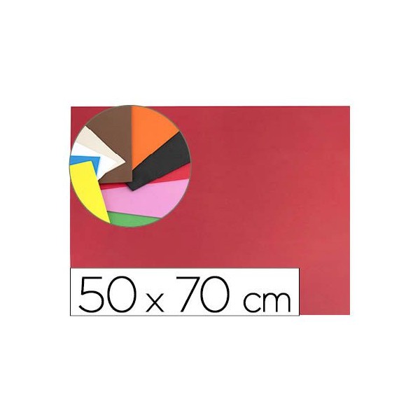 PLACA GOMA EVA 50x70CM VERMELHO
