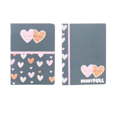 CADERNO AGRAFADO ANCOR B´LOG HEARTS A4 90gr. 48FLS QUADRICULADO