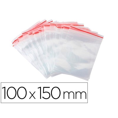 BOLSA PLASTICO AUTO SELADA 100x150MM 100unid