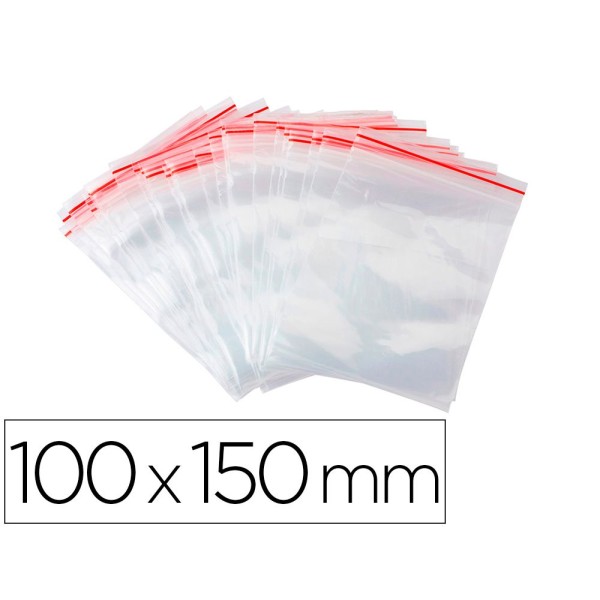BOLSA PLASTICO AUTO SELADA 100x150MM 100unid