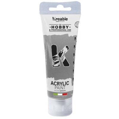 BISNAGA TINTA ACRILICA TOY COLOR 75ML PRATA