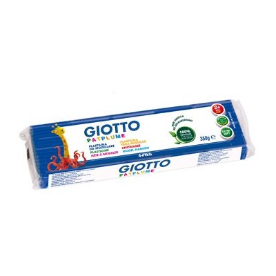 PLASTICINA GIOTTO PATPLUME 350gr.  AZUL ESCURO