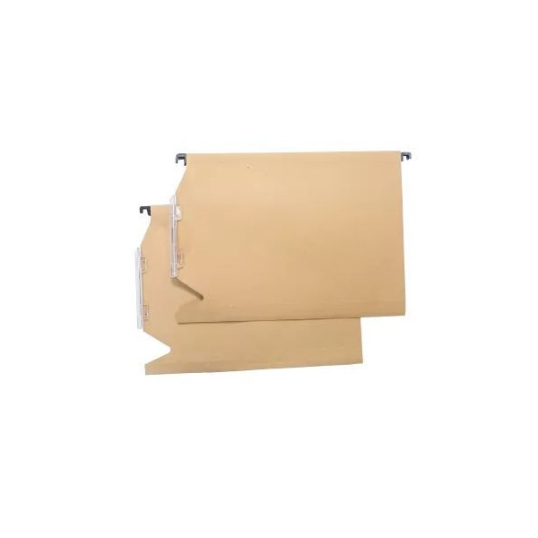 BOLSA P/ ARQUIVO SUSPENSO 146-H 390x250mm KRAFT  C/VISOR 300mm