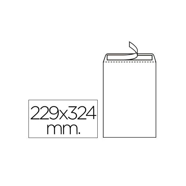 ENVELOPE SACO BRANCO C4 100gr. 229x324mm AUTODEX