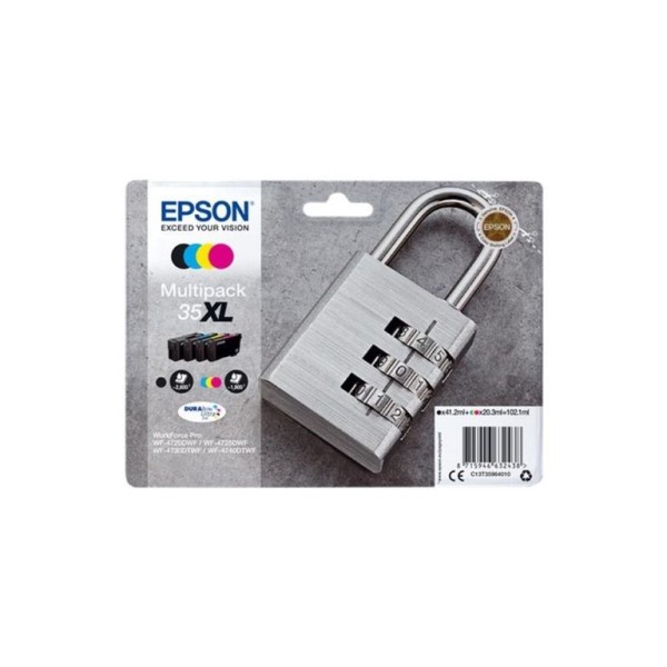 KIT 4 TINTEIROS EPSON 35XL (BK/C/M/Y) ORIGINAL