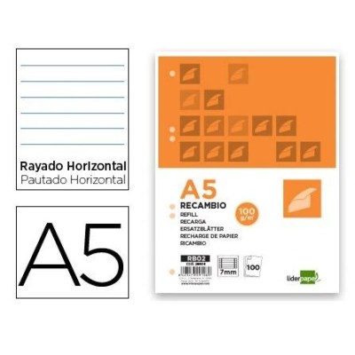 BLOCO RECARGA A5 100gr. 100FLS PAUTADO