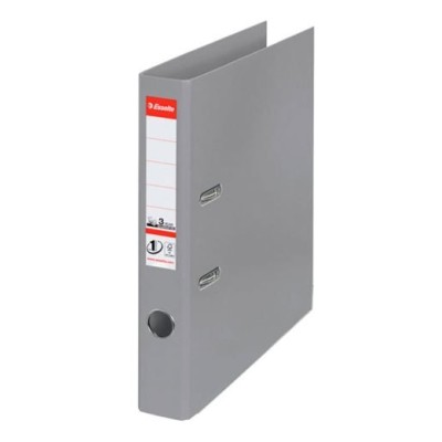 PASTA  ARQUIVO PVC ESSELTE Nº1  C/ CALHA METALICA A4 L/E 50MM CINZA