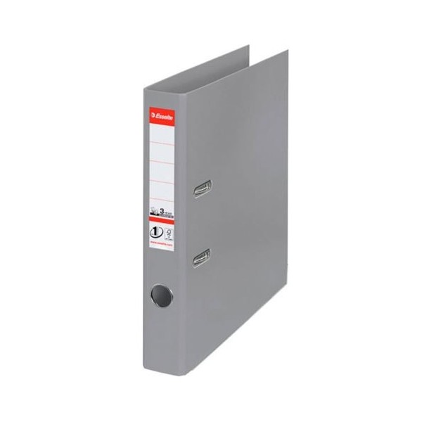 PASTA  ARQUIVO PVC ESSELTE Nº1  C/ CALHA METALICA A4 L/E 50MM CINZA