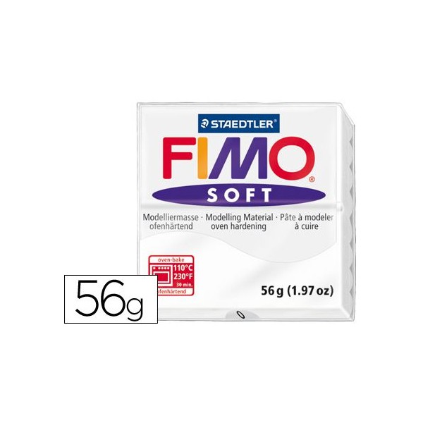 PASTA MODELAR FIMO SOFT 56GR. BRANCO