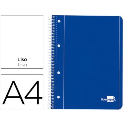 CADERNO ESPIRAL CAPA AZUL A4 80FLS LISO