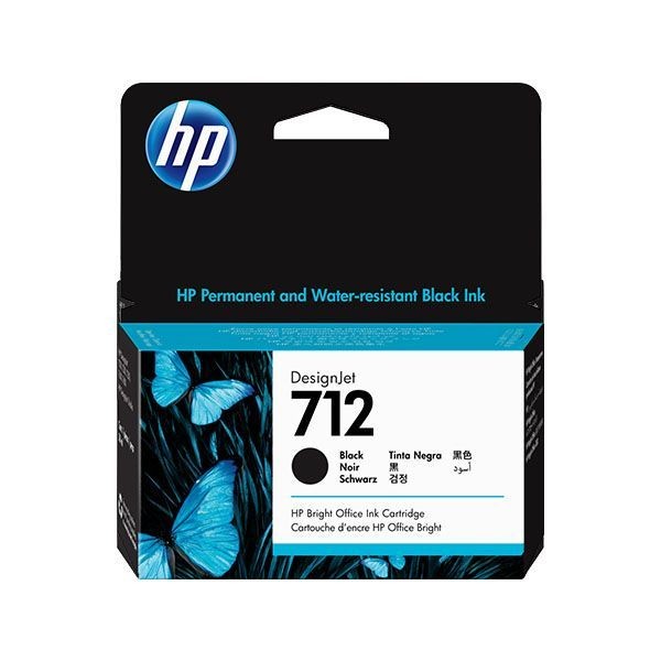 TINTEIRO HP 712 PRETO (38ML) ORIGINAL