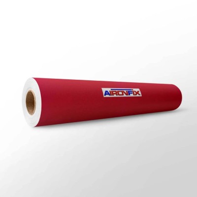 ROLO PAPEL AUTOCOLANTE / ADESIVO VELUDO AIRONFIX 0,45 x 10MT VERMELHO