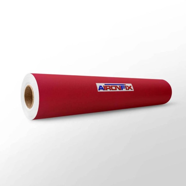 ROLO PAPEL AUTOCOLANTE / ADESIVO VELUDO AIRONFIX 0,45 x 10MT VERMELHO