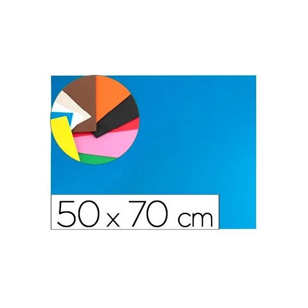 PLACA GOMA EVA 50x70CM AZUL CLARO
