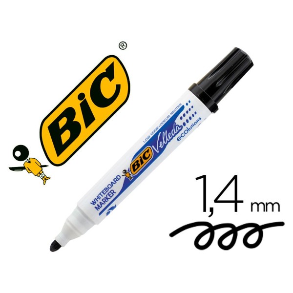 MARCADOR QUADRO BRANCO BIC VELLEDA 1701-09 BICO GROSSO PRETO