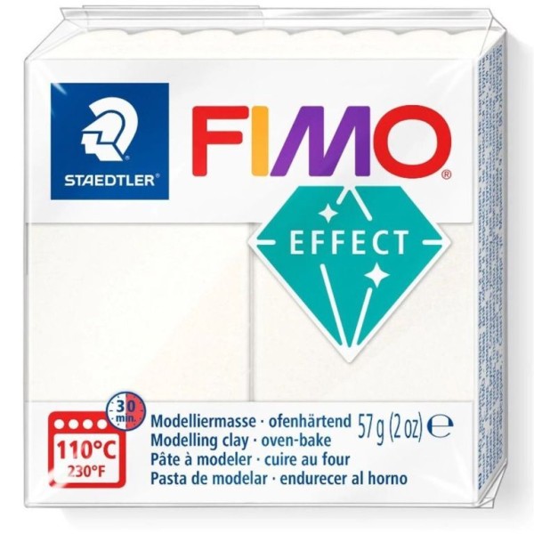 PASTA MODELAR FIMO EFFECT 56/57gr. BRANCO PEROLA 08