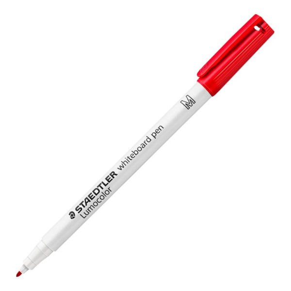MARCADOR QUADRO BRANCO STAEDTLER LUMOCOLOR  1.0MM (M) VERMELHO - BICO FINO