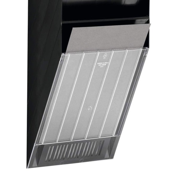 PLACA FRONTAL P/ EXPOSITOR PAREDE DURABLE FLEXIBOXX - TRANSPARENTE