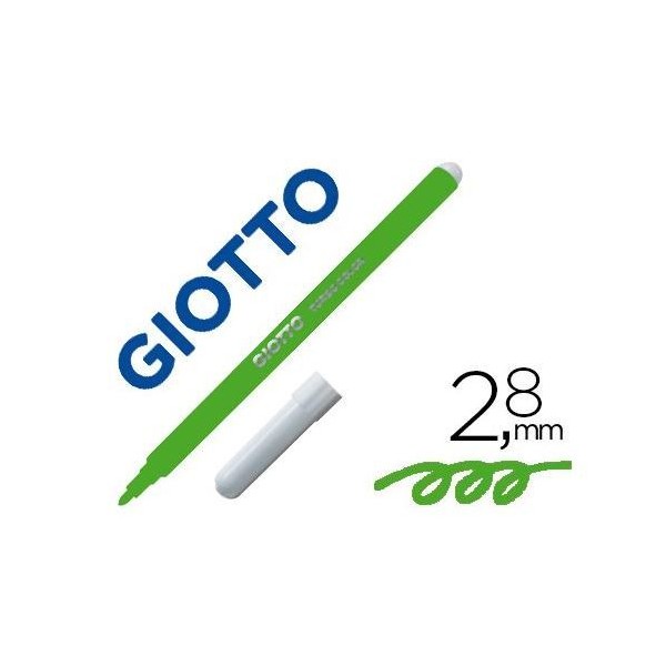 MARCADOR FELTRO COLORIDO GIOTTO TURBO COLOR VERDE CLARO